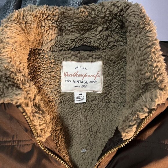 Mens Brown Fleece Vest Size L - Picture 2 of 3